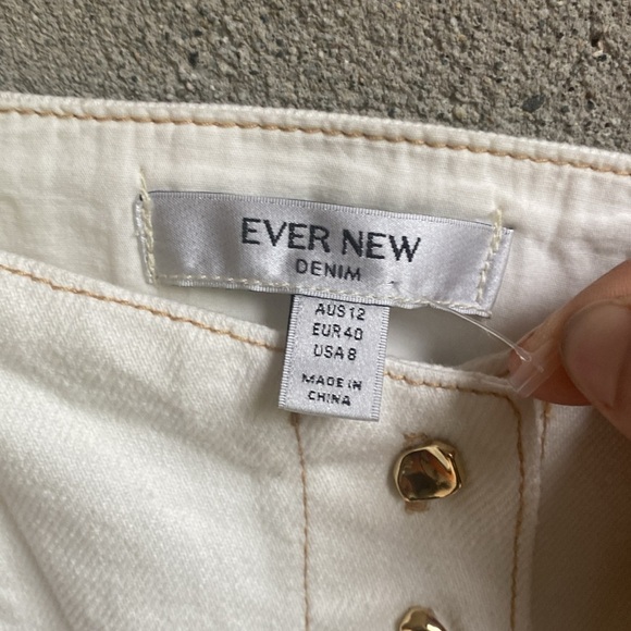 EVER NEW (Australia) White Denim Dress - Picture 6 of 13